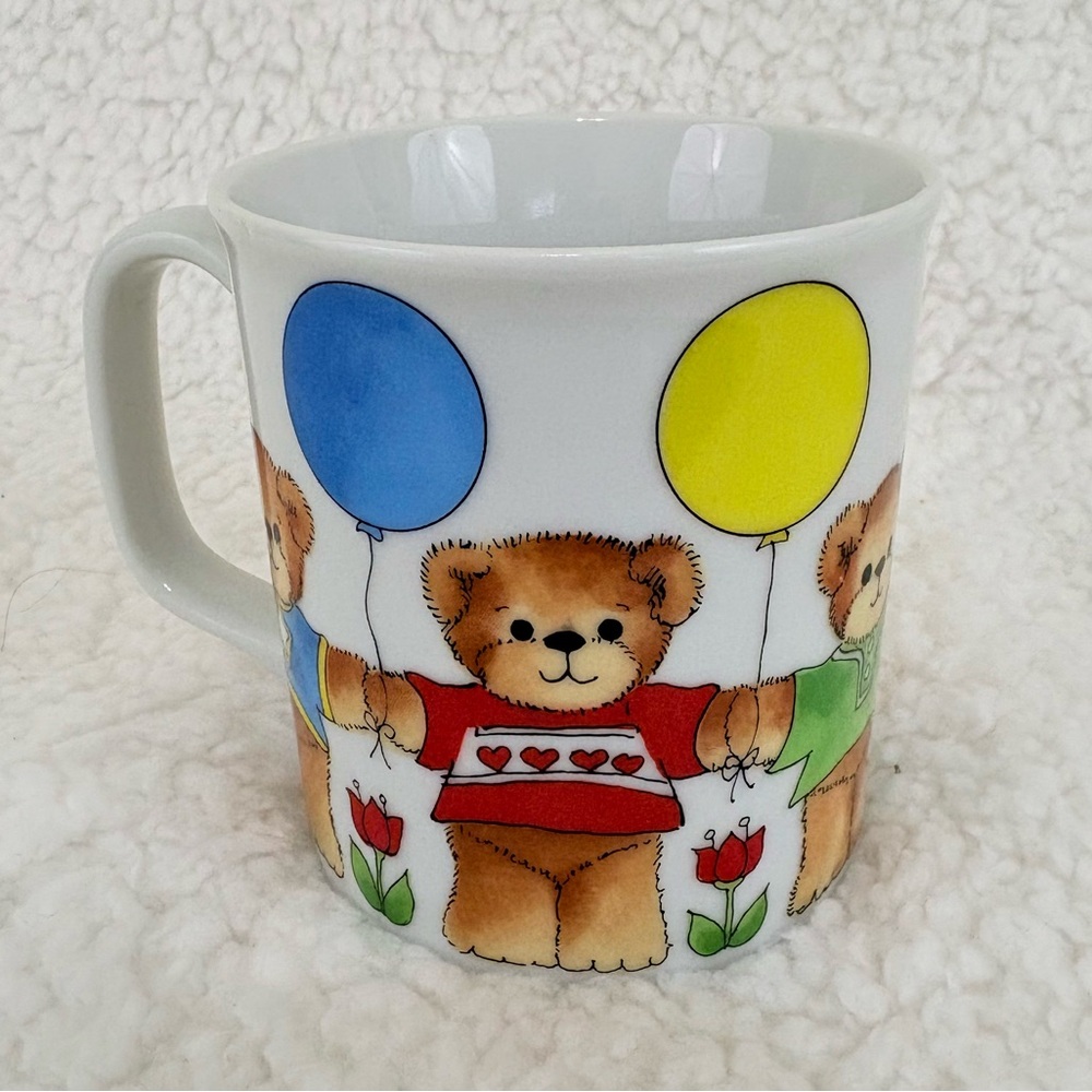 Vintage 1982 Lucy Rigg- ... Lucy and Me Teddy Bear Birthday Mug Enesco Imports